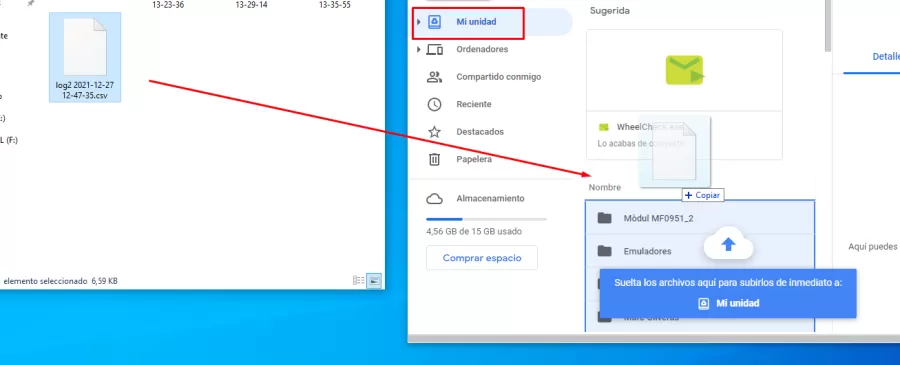 Subir archivo Google Drive