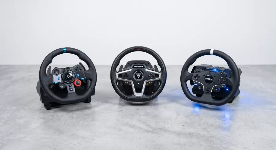 volante Logitech G29, moza r3 y T248